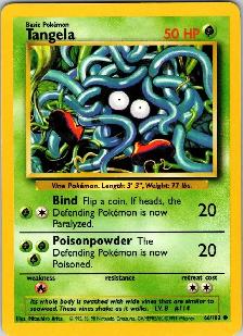 Pokémon Tangela 66/102 Base Set Unlimited