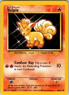 Pokémon Vulpix 68/102 Base Set