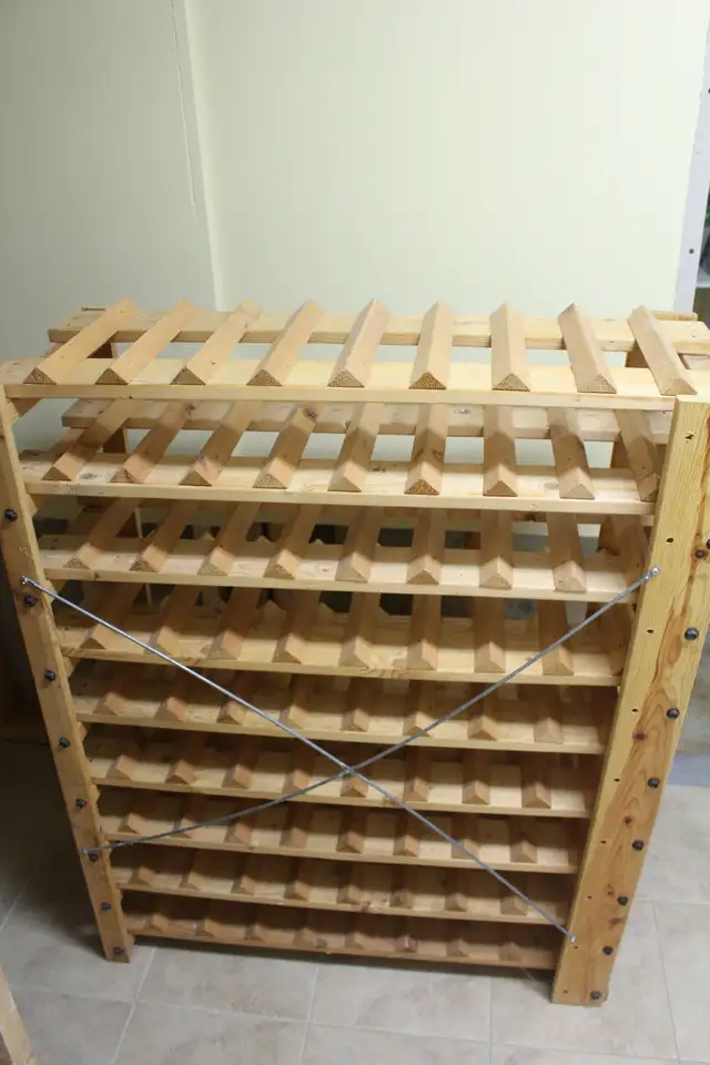 Sturdy Wooden Wine Rack