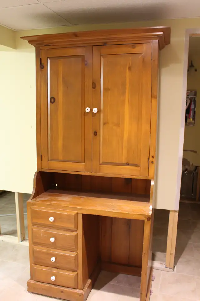 Pine Wood Cabinet / Desk