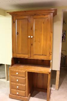 Pine Wood Cabinet / Desk
