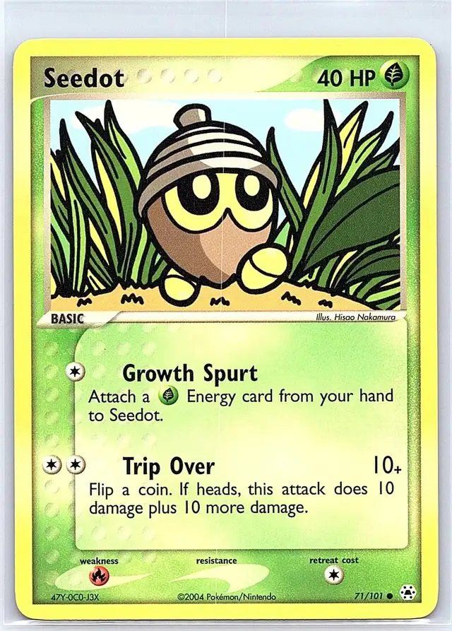 Pokemon Seedot Hidden Legends Card