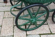 Antique Wicker Baby Carriage - Photo 2