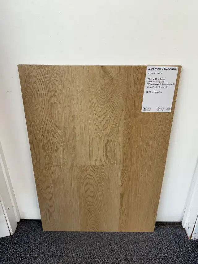 9mm vinyl floor with pad - $2.39/sf