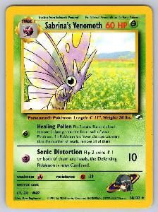 Pokemon Sabrina's Venomoth 34/132 Rare Gym Heroes