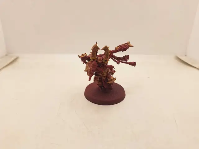 Warhammer 40k World Eaters Khârn The Betrayer Primed Red /w Gold
