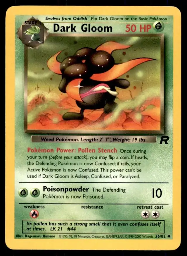 Pokemon Dark Gloom 36/82 Team Rocket