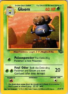 Pokemon Gloom 37/64 Jungle Card
