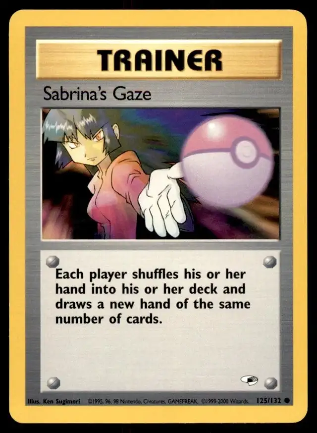 Pokemon Sabrina's Gaze 125/132 Trainer Card