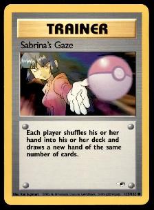 Pokemon Sabrina's Gaze 125/132 Trainer Card