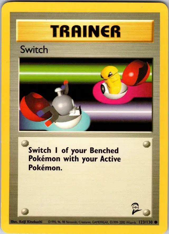 Pokemon Switch 123/130 Base Set 2 Trainer Card