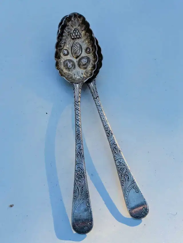 sterling silver berry spoons