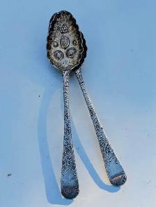 sterling silver berry spoons