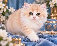 Purebred British Longhair Kitten-Blue bicolour - Photo 6