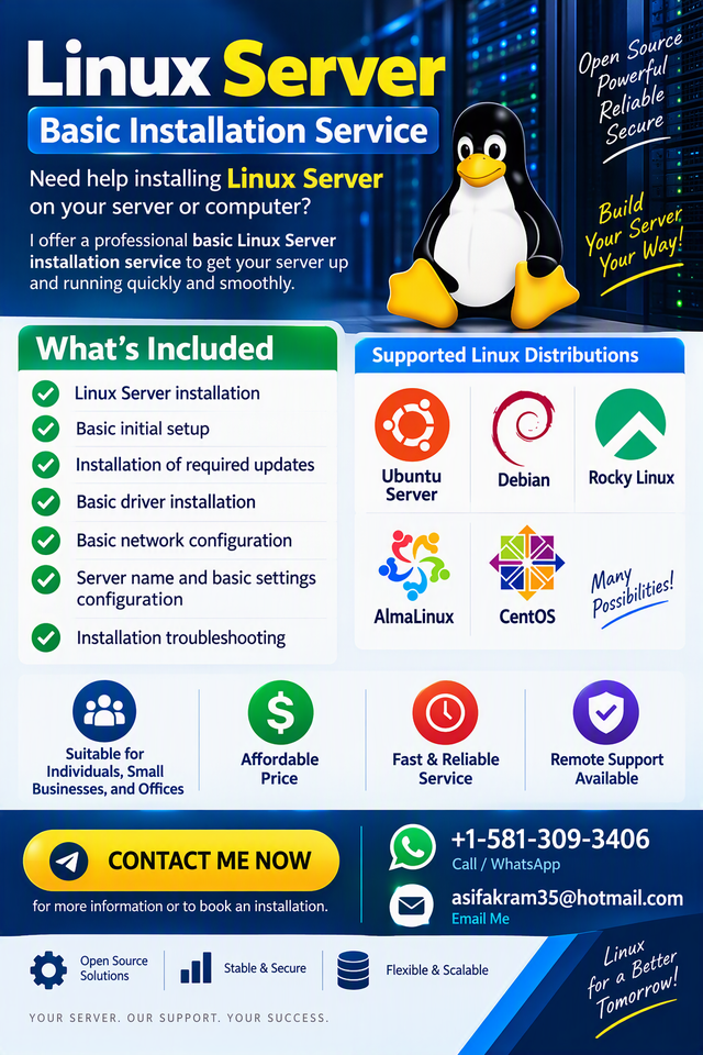 Linux Server installation service