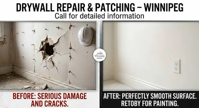DRYWALL REPAIR & PATCHING – WINNIPEG