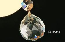 Wall Sconces, Modern Wall Light Crystal Glass Ball Pendant Bedro - Photo 5