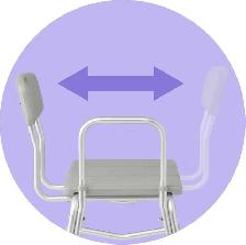 Medline Transfer Bench with Back, Gray, Brand New - Photo 8
