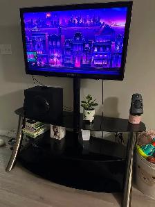 Tv stand and tv