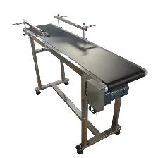 5911.8' PVC Belts Conveyor Adjustable Speed w/Guardrail 230035