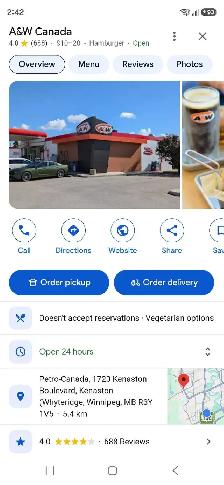Hiring for A&W restaurant
