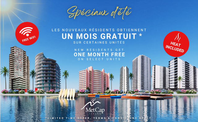 1 Bedroom Apartment for Rent - 1433 Rue Towers