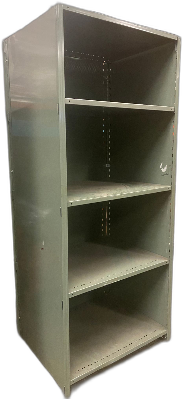 Used industrial metal shelving - strong and durable