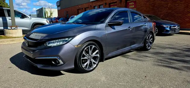 2020 Honda Civic Touring CVT-LEATHER-SUNROOF-HEATED SEATS-REVERS