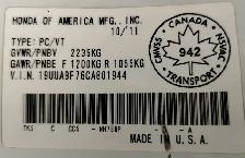 2012 Acura TL Advance AWD 182KM CERTIFIED-WARRANTY - Photo 19