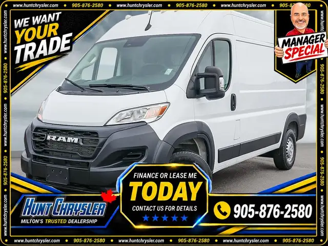 2025 RAM ProMaster Cargo Van Tradesman 2500 HIGH ROOF | 136WB |