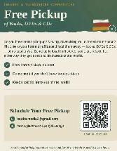 we pick up your donations of Books and CDs at no cost to you