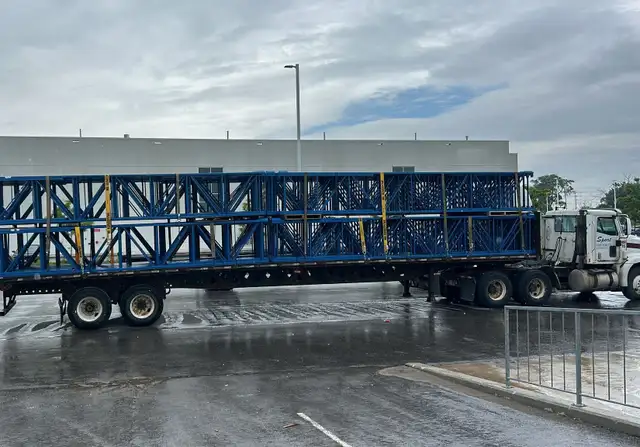 USED 25 ft tall Redirack Pallet Racking warehouse storage rack
