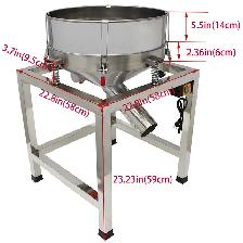 110V Sieve Stainless Steel Round Powder Shaker 40&100M 230335 - Photo 4