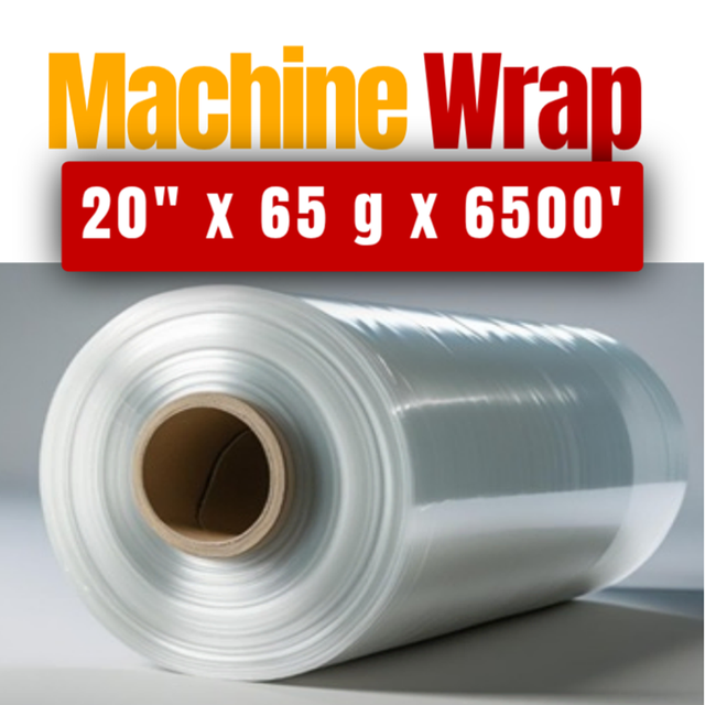 Wholesale Machine Stretch Wrap Pallet Wrap 20' x 6500' , 65 GA