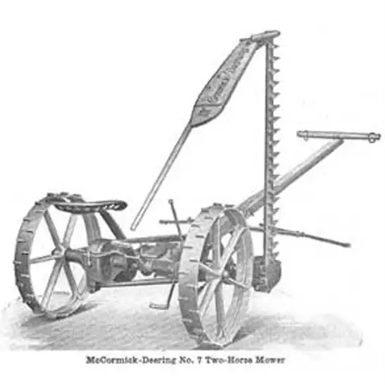 Horse drawn hay mower