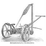 Horse drawn hay mower