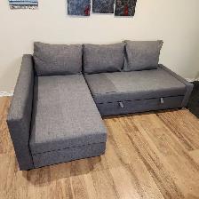 Used (Good Condition) Grey IKEA sofa bed   FREE DELIVERY - Photo 3