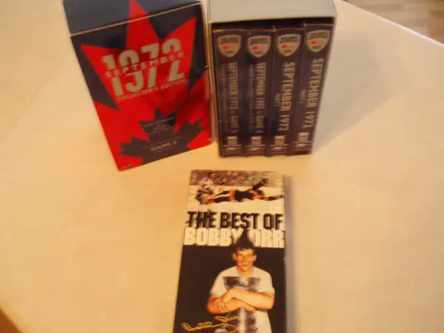 1972 CANADA / RUSSIA  HOCKEY SERIES  AND BOBBY ORR VIDEOS