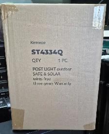 KEMECO ST4334Q SOLAR OUTDOOR POST LIGHT – NEW IN BOX – $65 OBO - Photo 3