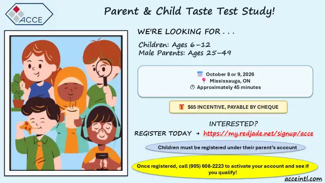 Parent & Child Taste Test Study