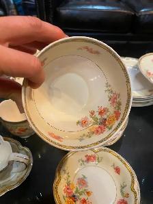 Antique 1930's dish set Pareek 'Jasmine' - Photo 4