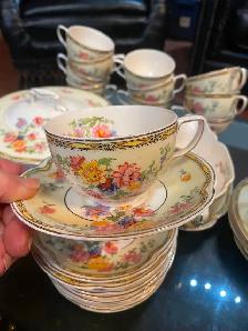 Antique 1930's dish set Pareek 'Jasmine' - Photo 9
