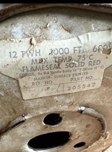 fil électrique 200’ Canada Wire 12 TWH FlameSeal, rouge - Photo 3