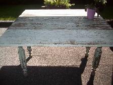 TABLE À PANNEAUX ANTIQUE - Photo 7