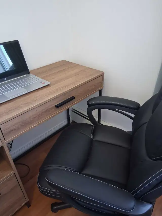 Like New 3 Drawer desk with Computer Chair.