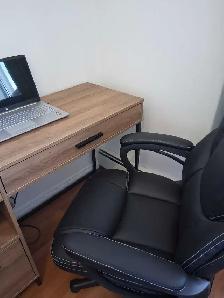 Like New 3 Drawer desk with Computer Chair.