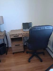 Like New 3 Drawer desk with Computer Chair. - Photo 2
