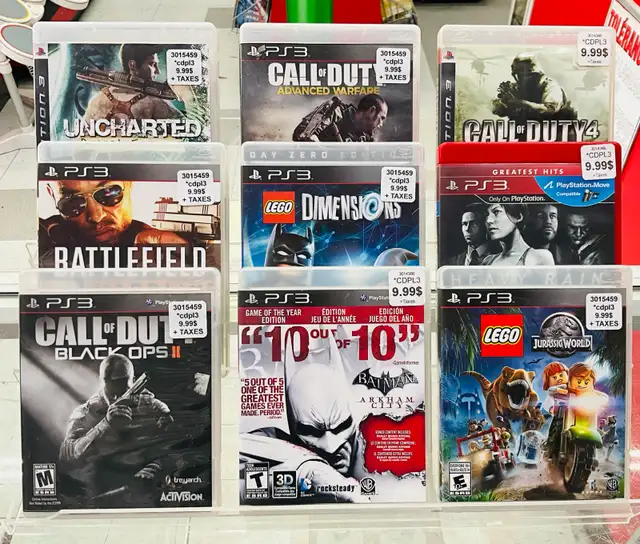 Jeux varier pour PlayStation 3