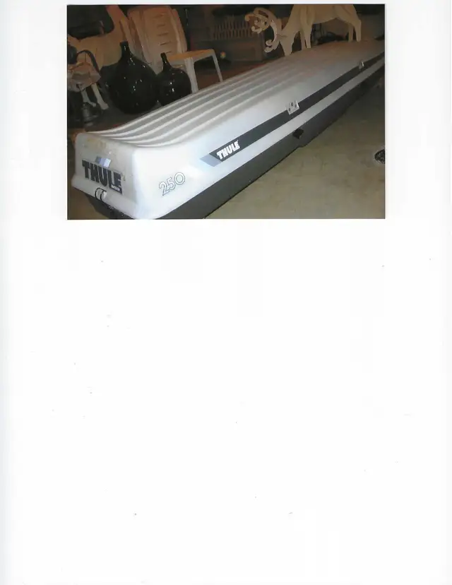 Thule 250 auto rooftop ski box