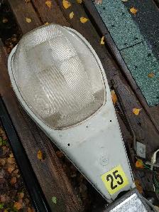 GE Street Light. 3 avec beaucoup globes